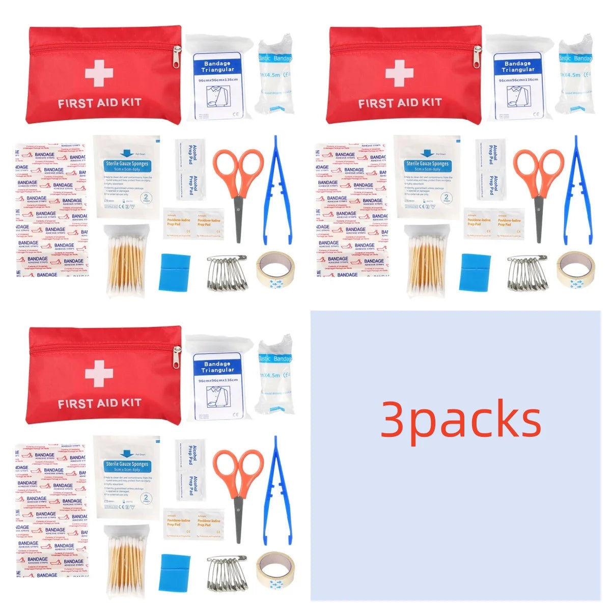 Portable Emergency First Aid Kit – Medical Bag for Home, Travel, Camping & Survival